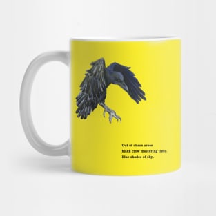 Black Crow & Haiku Illustration Mug